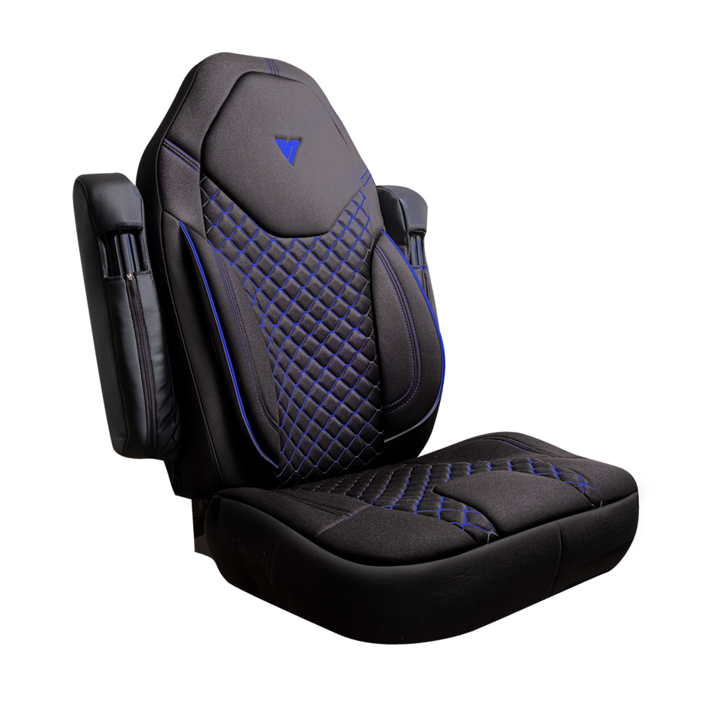 Kenworth Cloth Truck Seat Cover Black / Red VTruck